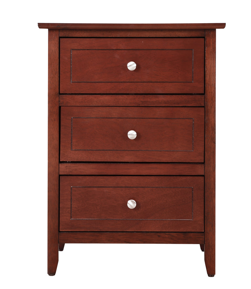 Glory Furniture Daniel Teal 3 Drawers Nightstand