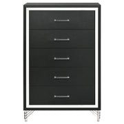 Coaster Furniture Lucia Black 5 Drawer Chest
