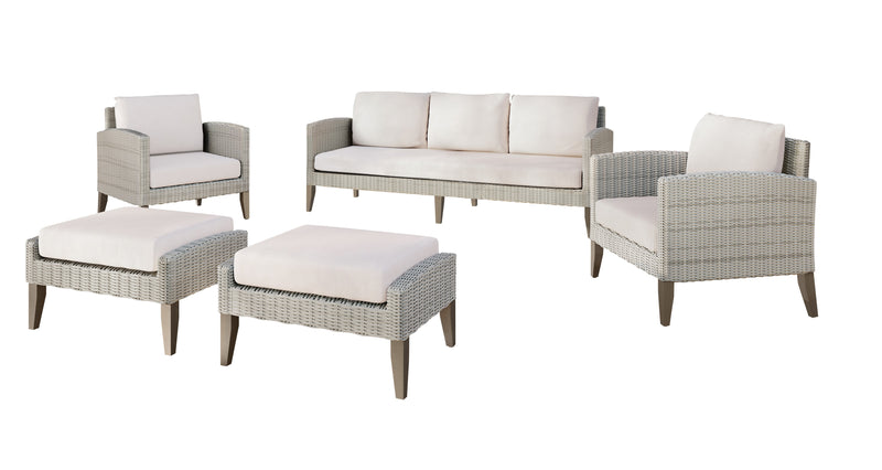 New Classic Furniture Carezza Gray 5pc Outdoor Seating Set
