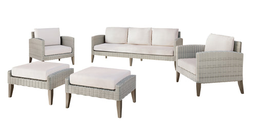 New Classic Furniture Carezza Gray 5pc Outdoor Seating Set