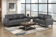 Home Elegance Malcolm Brown 2pc Living Room Set