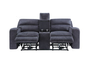 Steve Silver Lovell Charcoal Power 3pc Living Room Set