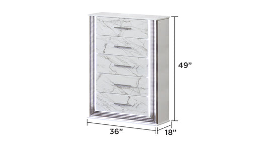 Galaxy Home Desire White Chest