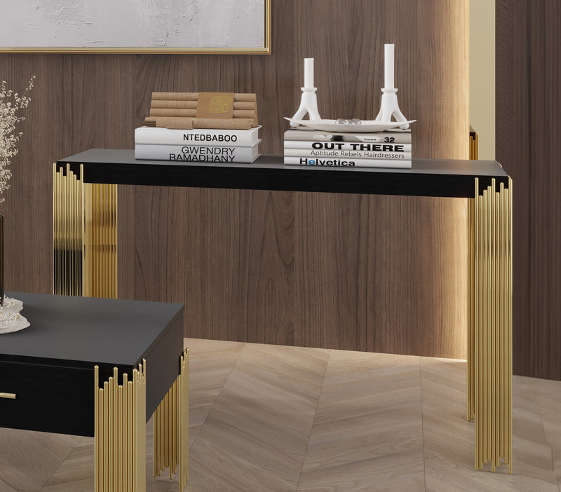 New Classic Furniture Empire Black Console Table