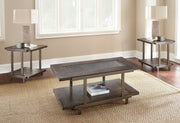 Steve Silver Terrell Smoky Brown 3pc Coffee Table Set
