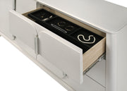 Acme Furniture Laveda Pearl White Dresser and Mirror