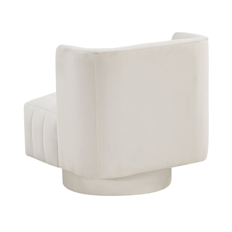 Home Elegance Joyce Beige Swivel Chair