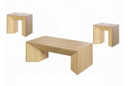 Acme Furniture Harold Natural Oak 3pc Coffee Table Set