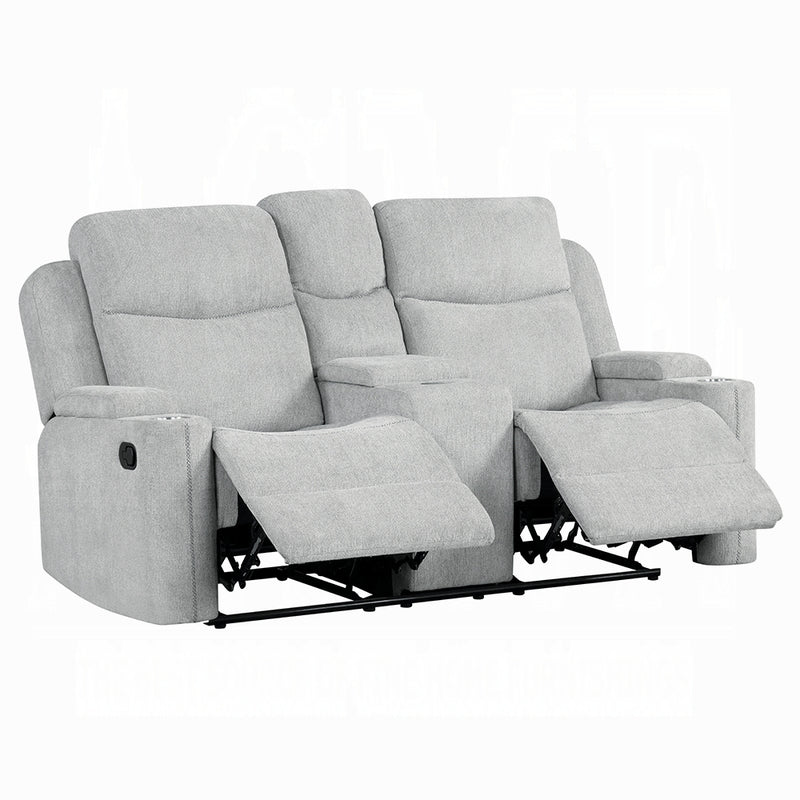 Acme Furniture Galya Light Gray Motion 2pc Living Room Set