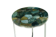 Steve Silver Foster Green jasper Top Chairside Table
