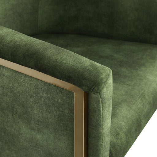 Meridian Furniture Tierra Brown Brushed Brass Dining Chair