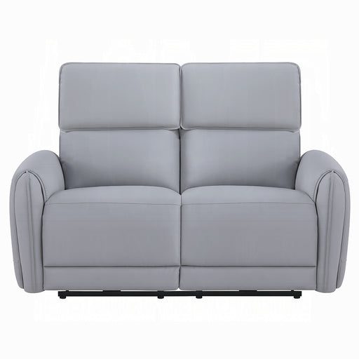 Acme Furniture Jeromie Gray Power Motion Loveseat with USB Port