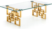 Meridian Furniture Pierre Gold Coffee Table