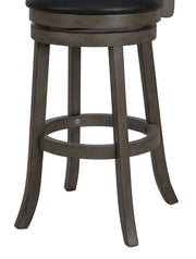 New Classic Furniture Manchester Gray Black PU 29 Inch Bar Stool