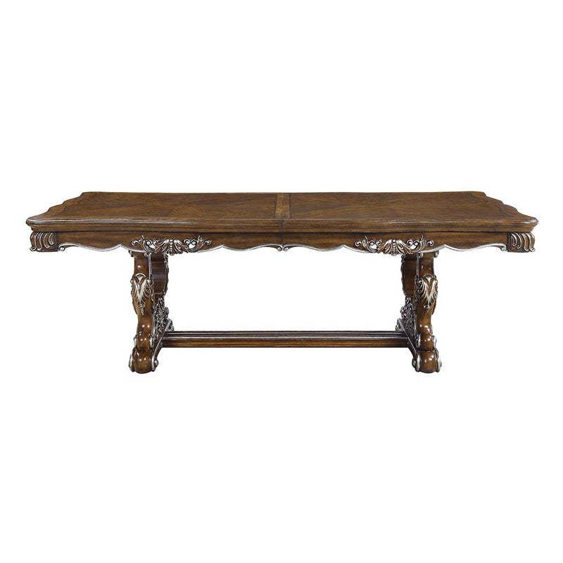Acme Furniture Latisha Antique Oak Double Pedestal Dining Table