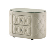 Crown Mark Voltare Ivory Night Stand