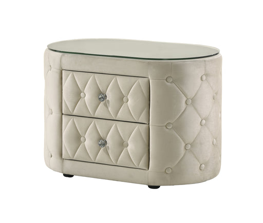 Crown Mark Voltare Ivory Night Stand