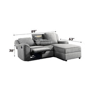 Acme Furniture Destiny Gray Motion Sectional