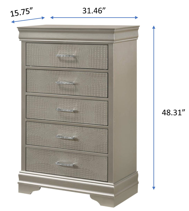 Crown Mark Amalia White Chest