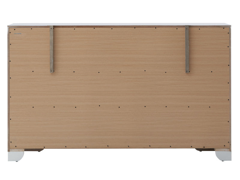 Glory Furniture Hollywood Hills Silver Champagne Dresser