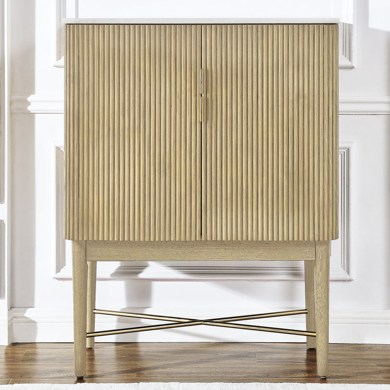 Steve Silver Vida Black WIne Cabinet