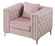 Glory Furniture Paige Ivory Velvet Chair