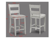 Crown Mark Lester Drift Wood 5pc Counter Height Table Set