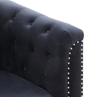Glory Furniture Pompano Dark Gray Velvet Chair