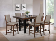 Coaster Furniture Patterson Mango Oak Brown 7pc Counter Height Set