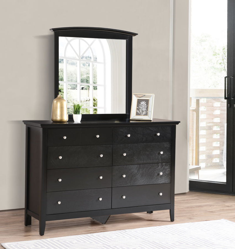 Glory Furniture Hammond Teal Dresser and Mirror