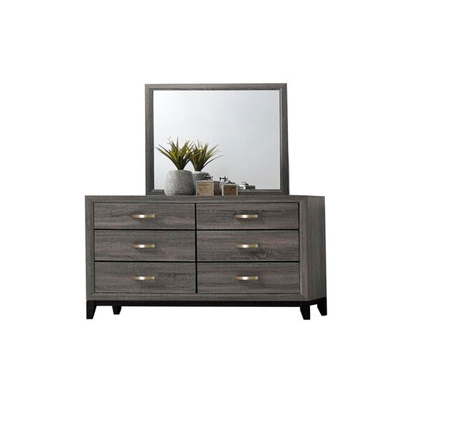 Galaxy Home Sierra Gray Wood Mirror