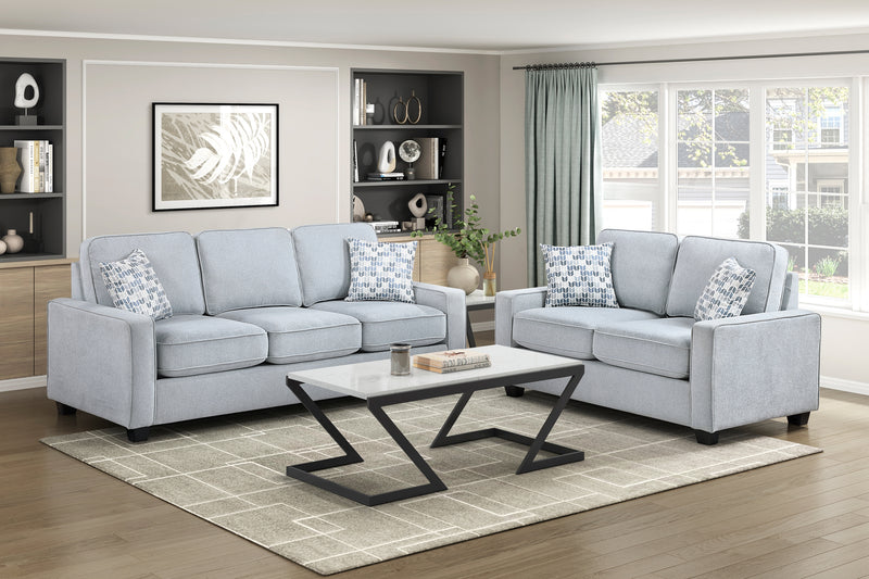 Home Elegance Gael Gray 2pc Living Room Set