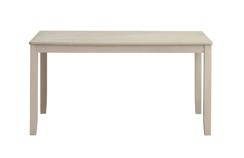 Acme Furniture Ferris Beige Antique Bone White 7pc Dining Room Set