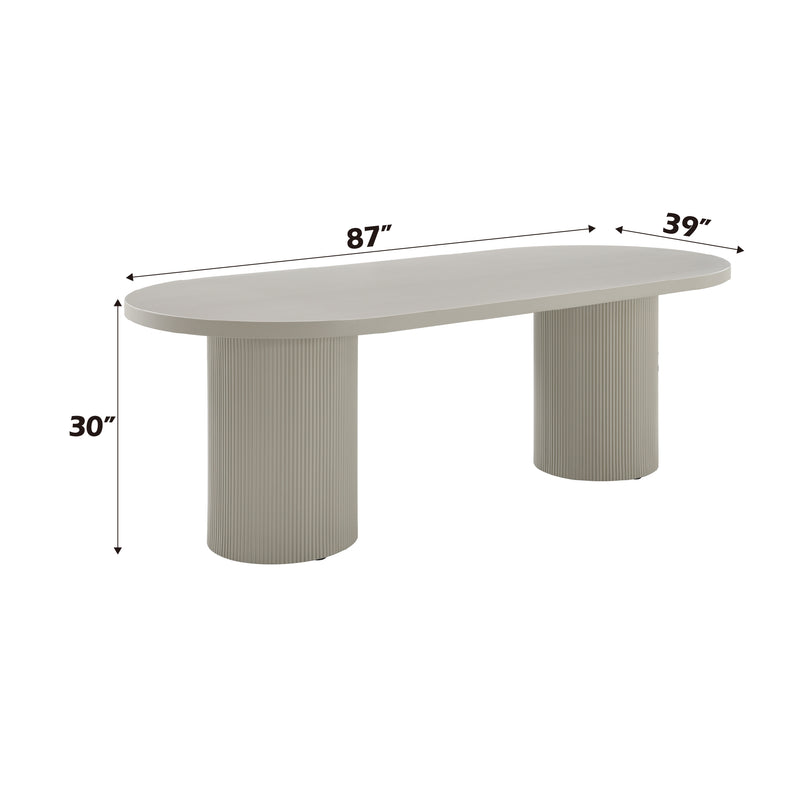 Acme Furniture Laela Bone White Dining Table