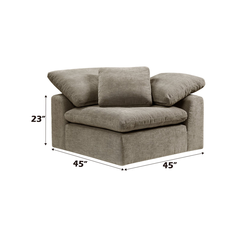 Acme Furniture Naveen Beige Modular Wedge with Pillow