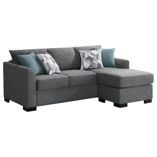Coaster Furniture Storey Grey Sleeper Sectional
