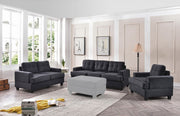Glory Furniture Sandridge Black 3pc Living Room Set