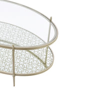 Acme Furniture Zaba Champagne 3pc Coffee Table Set