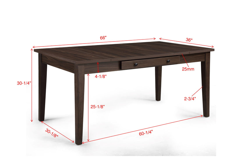 Crown Mark Wagner Dining Table with Storage