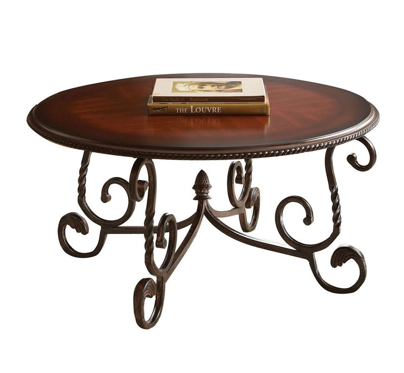 Steve Silver Crowley Dark Cherry Cocktail Table