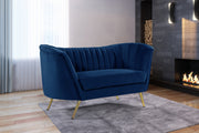 Meridian Furniture Margo Green Velvet Loveseat