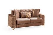 Galaxy Home Luna Copper Loveseat with Hidden Storage