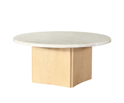 Acme Furniture Qwin Natrual Oak Coffee Table