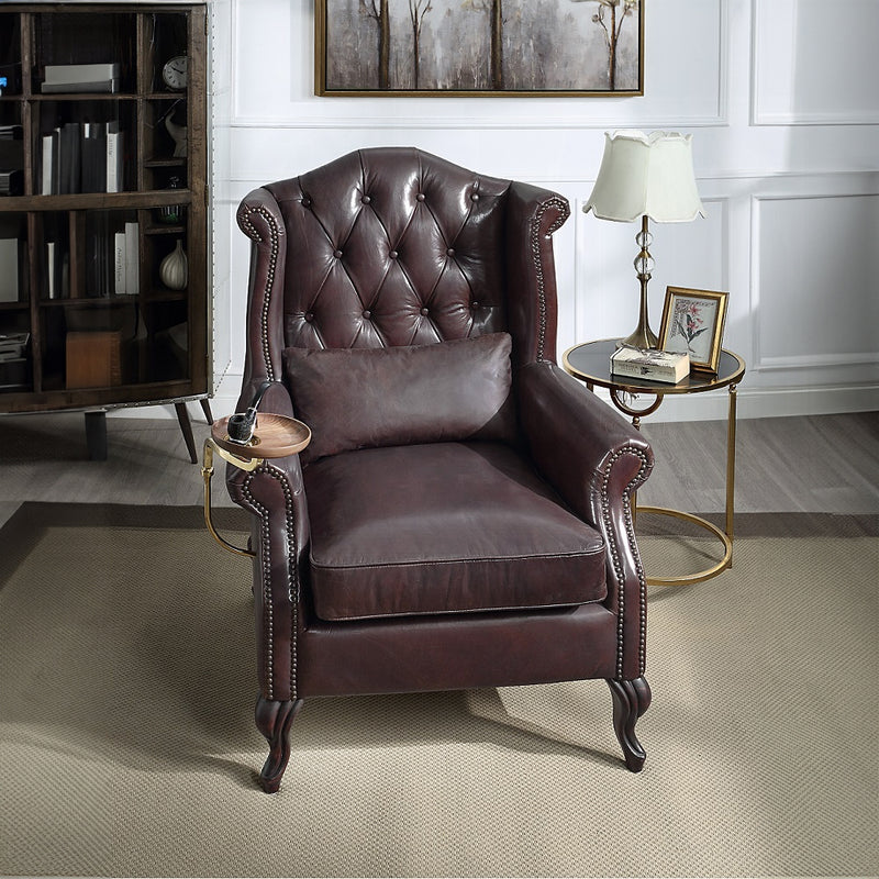 Acme Furniture Pino Vintage Brown Accent Chair