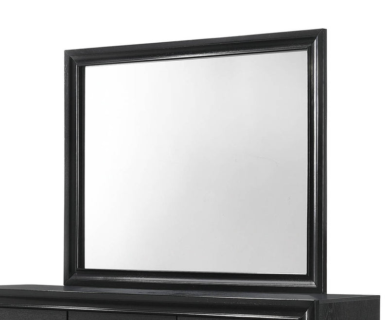 Crown Mark Regata Black Dresser and Mirror