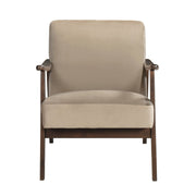 Home Elegance Landers Dark Gray Walnut Accent Chair