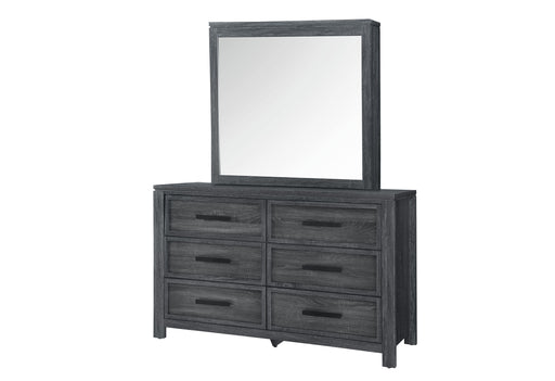 Global Furniture Cypress Dark Grey Dresser and Mirror