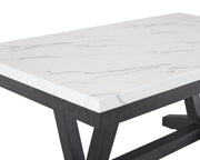 Crown Mark Vance Faux Marble Dining Table