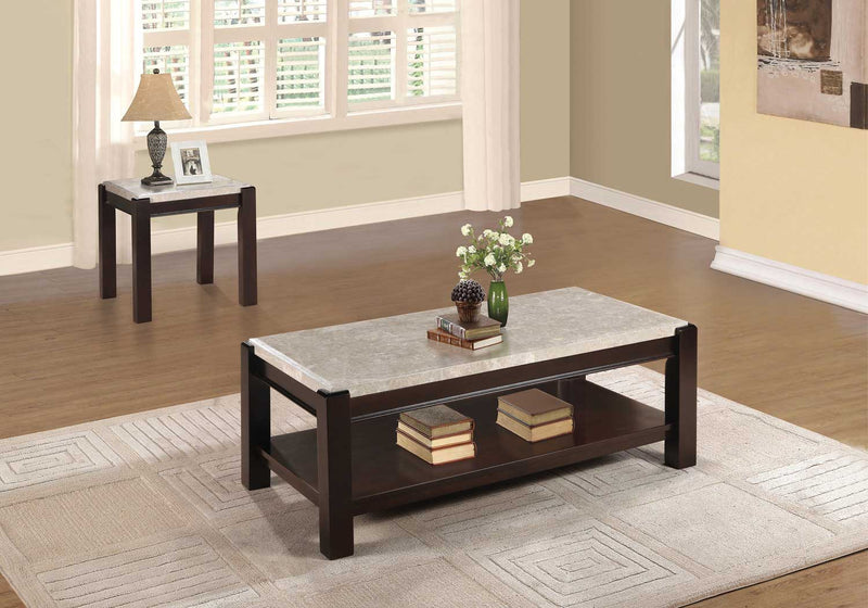 Home Elegance Festus 3pc Coffee Table Set