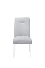 Global Furniture Monaco Grey White Cushion Back 5pc Dining Room Set